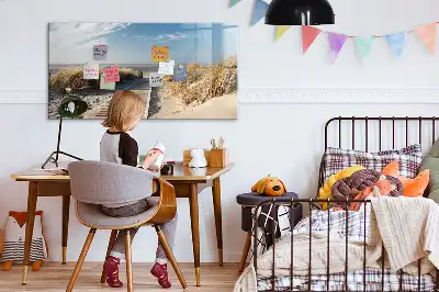 Mágneses törölhető tábla tengerparti kilátással