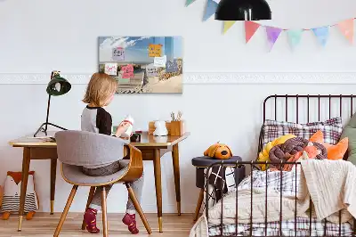 Mágneses törölhető tábla tengerparti kilátással
