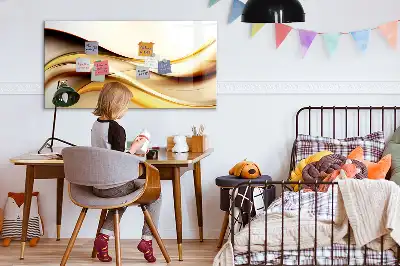 Mágneses törölhető tábla hullám absztrakció mintával