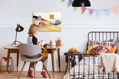 Mágneses törölhető tábla hullám absztrakció mintával
