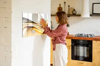 Mágneses törölhető tábla hullám absztrakció mintával