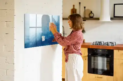 Mágneses törölhető tábla víz absztrakció mintával