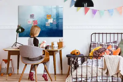 Mágneses törölhető tábla víz absztrakció mintával