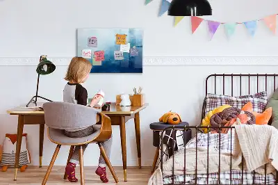Mágneses törölhető tábla víz absztrakció mintával