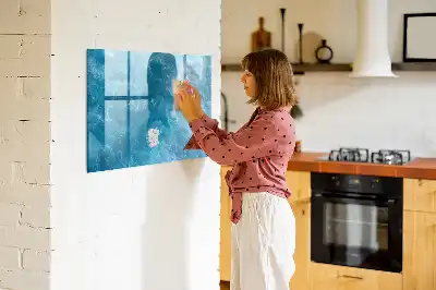 Mágneses törölhető tábla tengeri víz mintával