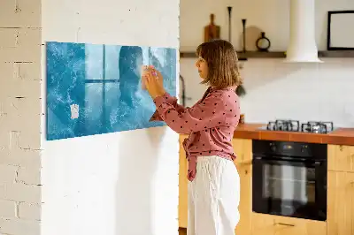 Mágneses törölhető tábla tengeri víz mintával