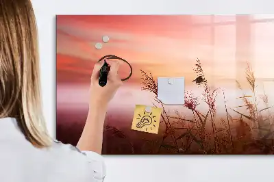 Mágneses tábla filctollal ködös reggel mintával