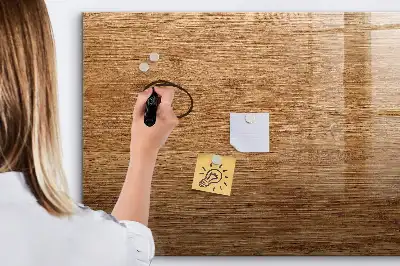 Mágneses tábla filctollal világos fa kerettel