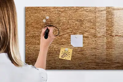 Mágneses tábla filctollal világos fa kerettel