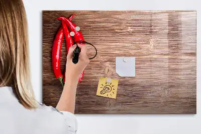 Mágneses törölhető tábla paprikák mintával