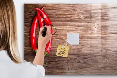 Mágneses törölhető tábla paprikák mintával