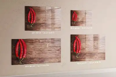 Mágneses törölhető tábla paprikák mintával