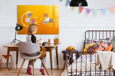 Mágneses törölhető tábla narancs színű