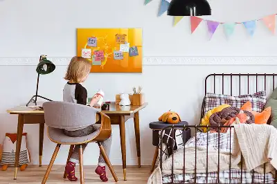 Mágneses törölhető tábla narancs színű