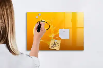 Mágneses törölhető tábla narancs színű