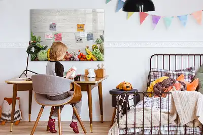 Mágneses törölhető tábla zöldségek az asztalon mintával