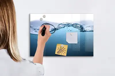Mágneses törölhető tábla vízközeli képpel