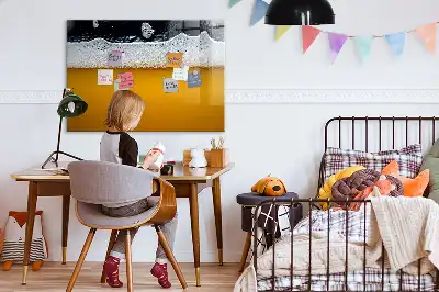Mágneses tábla filctollal korsó sör mintával