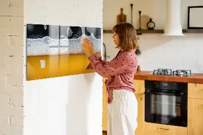Mágneses tábla filctollal korsó sör mintával