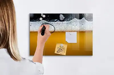 Mágneses tábla filctollal korsó sör mintával