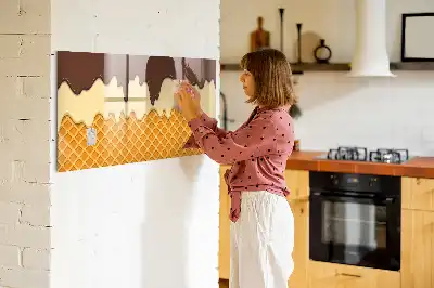 Mágneses törölhető tábla jégkrém mintás