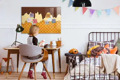 Mágneses törölhető tábla jégkrém mintás