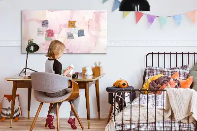 Mágneses törölhető tábla akvarell szirmok mintával
