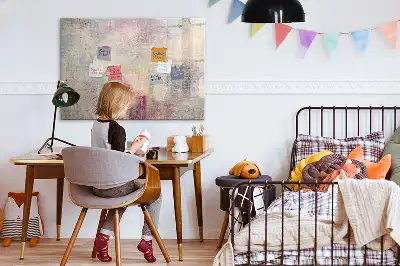 Mágneses tábla filctollal festett absztrakció mintával