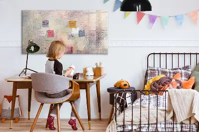Mágneses tábla filctollal festett absztrakció mintával
