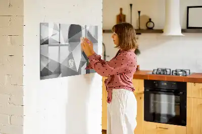 Mágneses törölhető tábla 3D absztrakciós mintával