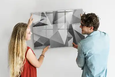 Mágneses törölhető tábla 3D absztrakciós mintával