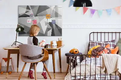 Mágneses törölhető tábla 3D absztrakciós mintával