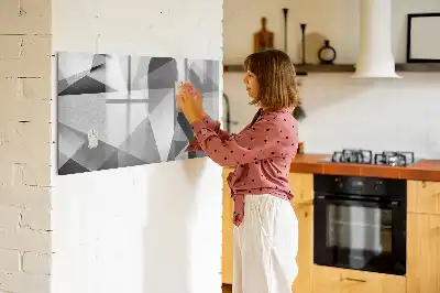 Mágneses törölhető tábla 3D absztrakciós mintával