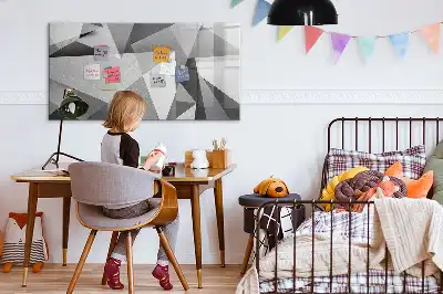Mágneses törölhető tábla 3D absztrakciós mintával