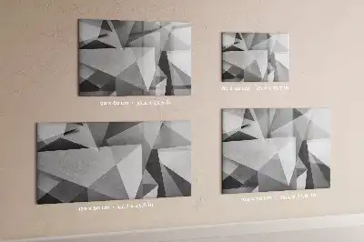Mágneses törölhető tábla 3D absztrakciós mintával