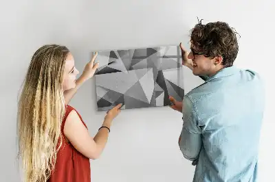 Mágneses törölhető tábla 3D absztrakciós mintával