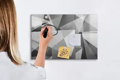 Mágneses törölhető tábla 3D absztrakciós mintával