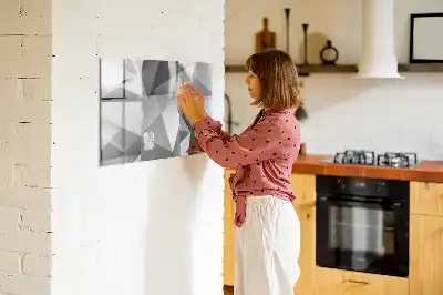 Mágneses törölhető tábla 3D absztrakciós mintával