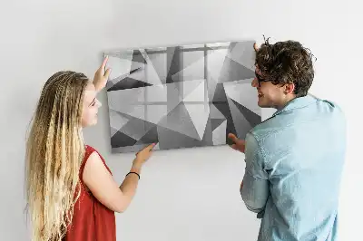 Mágneses törölhető tábla 3D absztrakciós mintával