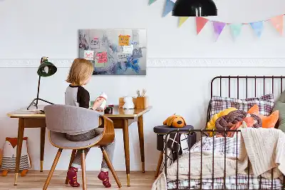 Mágneses törölhető tábla Ecsetvonások mintával