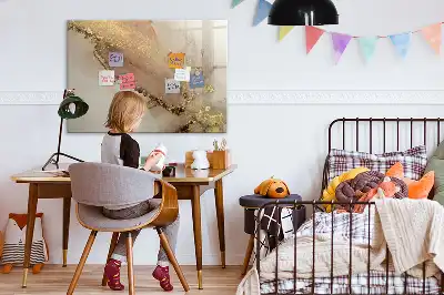 Mágneses törölhető tábla arany márvány mintával