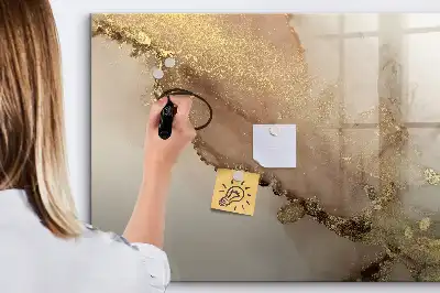 Mágneses törölhető tábla arany márvány mintával