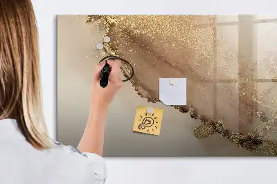 Mágneses törölhető tábla arany márvány mintával