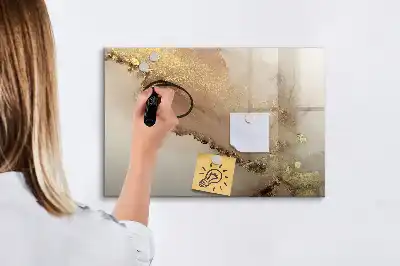 Mágneses törölhető tábla arany márvány mintával