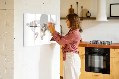 Mágneses törölhető tábla színes betűkkel ellátott változat