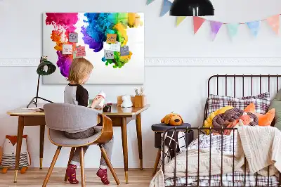 Mágneses törölhető tábla színskála mintával