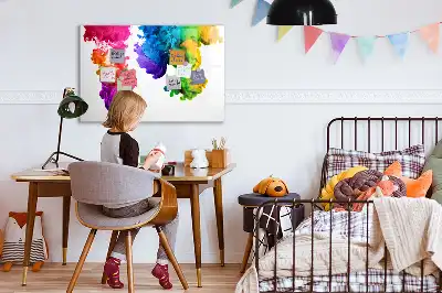 Mágneses törölhető tábla színskála mintával