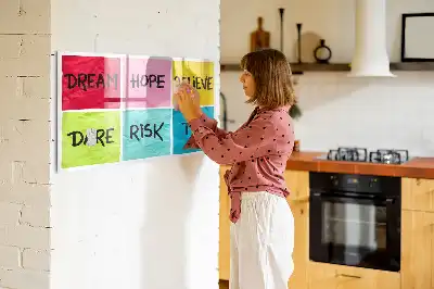 Motivációs tábla mágneses kivitelben, filctollal