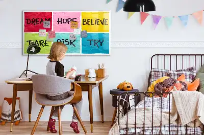 Motivációs tábla mágneses kivitelben, filctollal