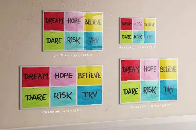 Motivációs tábla mágneses kivitelben, filctollal